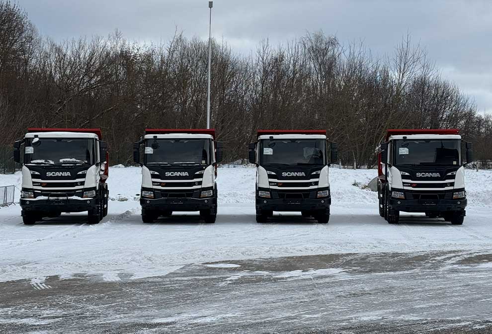 "Оновлення автопарку Експрес Техбуд: 5 нових Scania для масштабних проєктіве